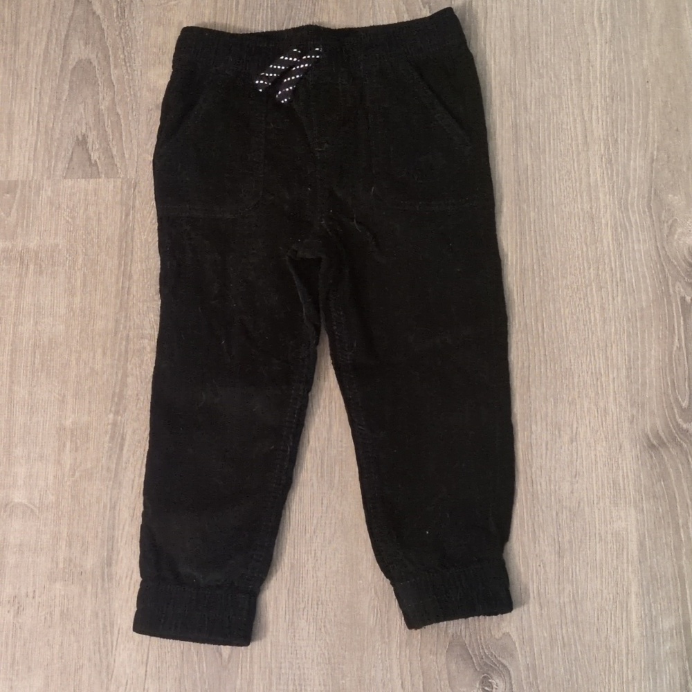 Jumping Beans Black Corduroy Joggers Size 4T